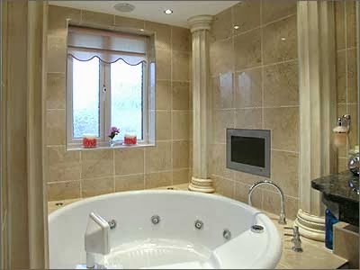 Decoraciones y mas: Modernos y Elegantes Estilos de Baños con TV en el 2013