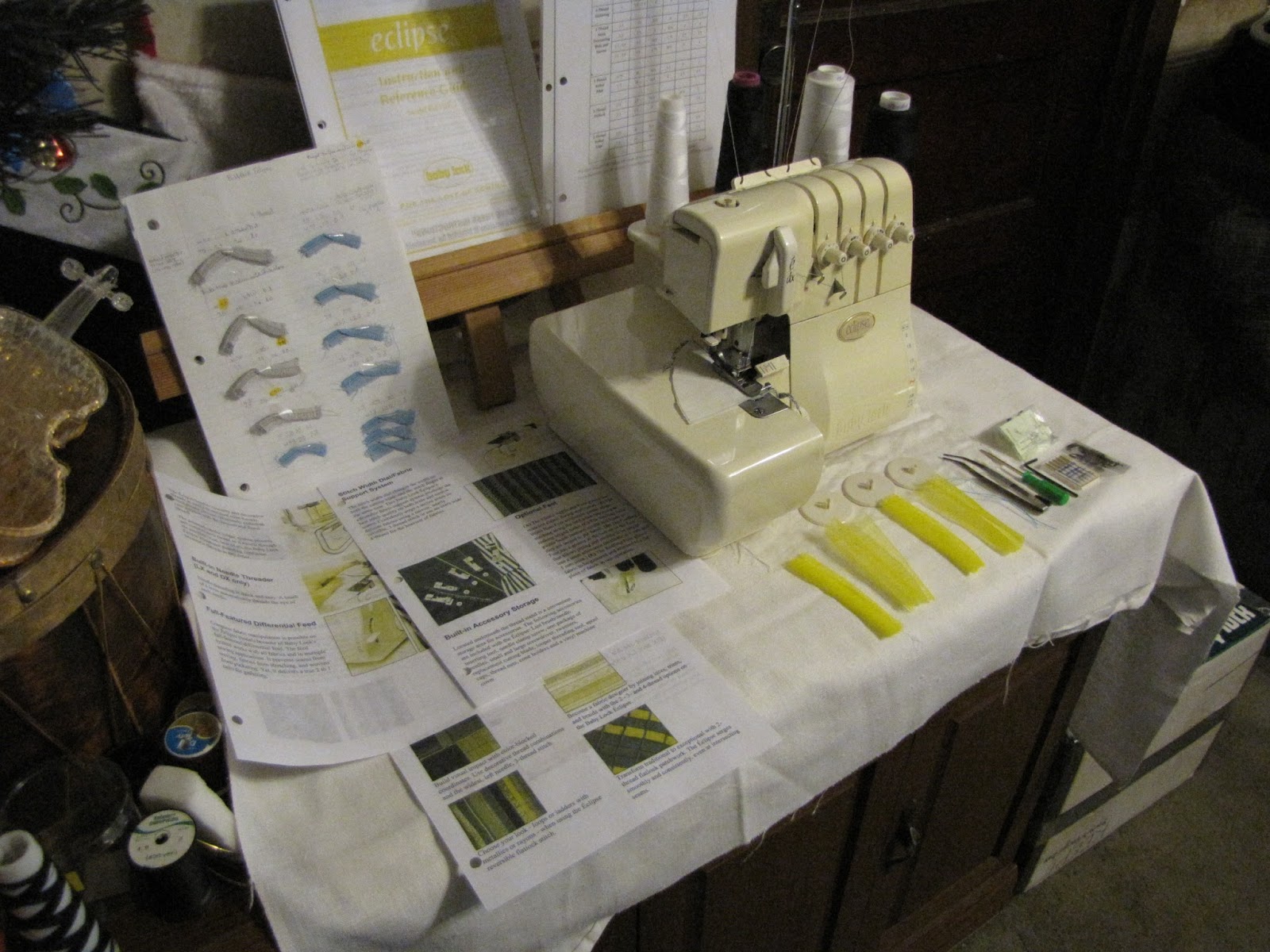 Babylock Eclipse DX serger jet air threading