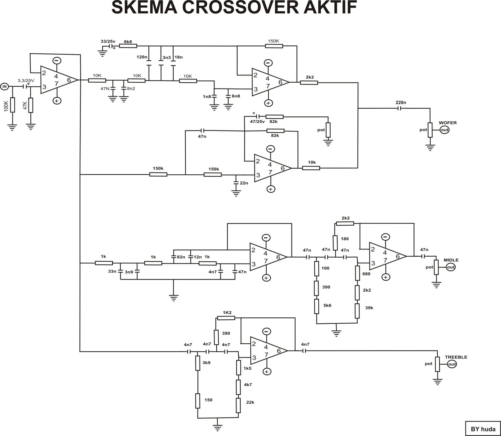 DK Tech PCB  Audio Power  AMPLIFIER SKEMA  POWER  AMP CLASS 