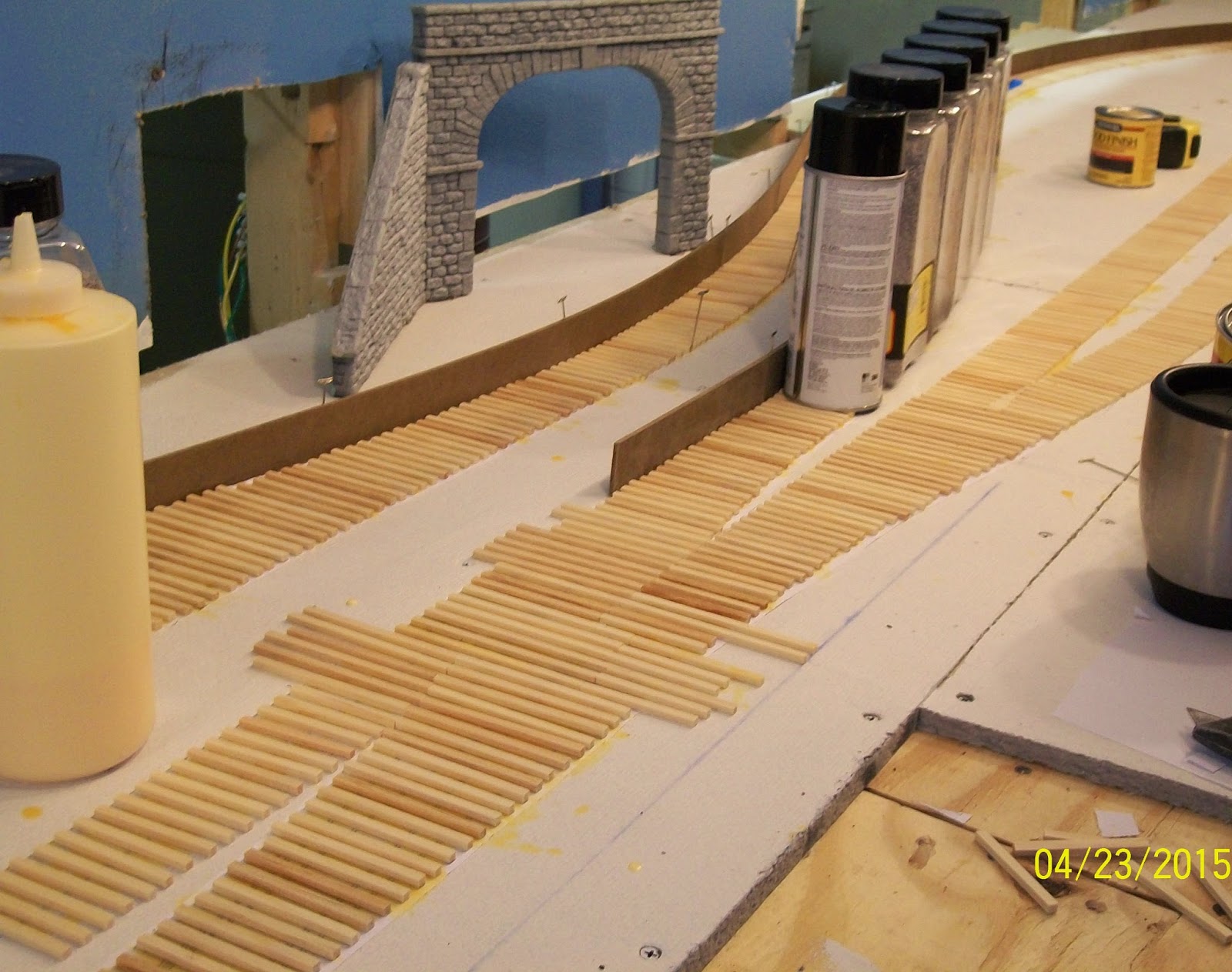 Jay's O Scale Layout Hand Laid O Scale Track Part 1