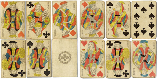 парижский шаблон игральных карт