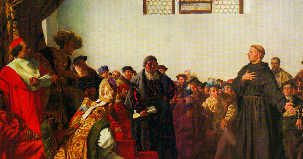 Реформация церкви англии. Реформация Лютер живопись. 1521 Г. − Вормсский Рейхстаг. Осуждение м. Лютера.