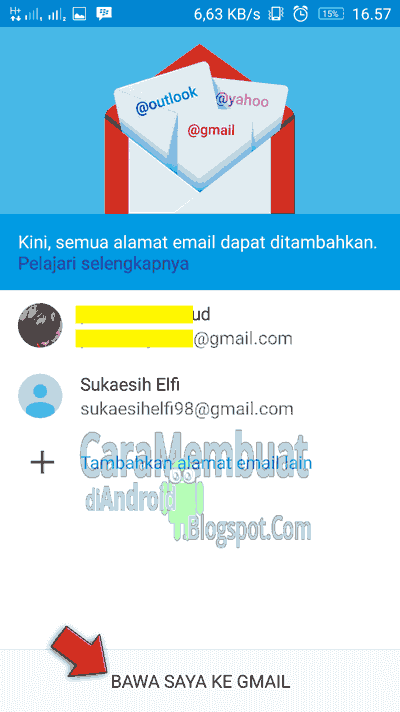 Bikin Akun Gmail | Buat Email Baru Lewat HP OS Android - CBADE