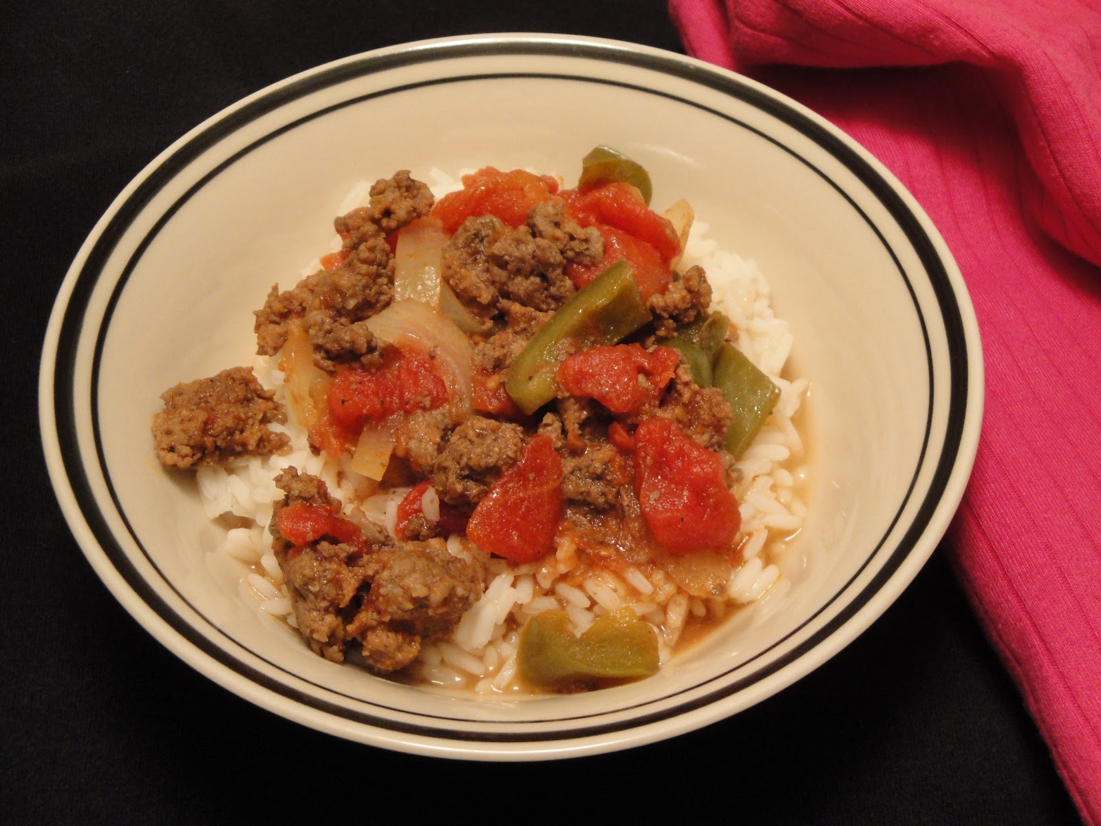 Christine's Pantry Beefy Rice With Ketchup Sauce