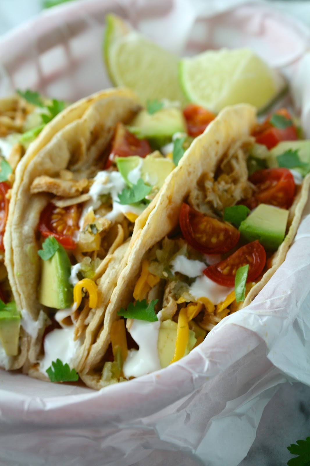 Oregon Transplant Slow Cooker Salsa Verde Chicken Tacos