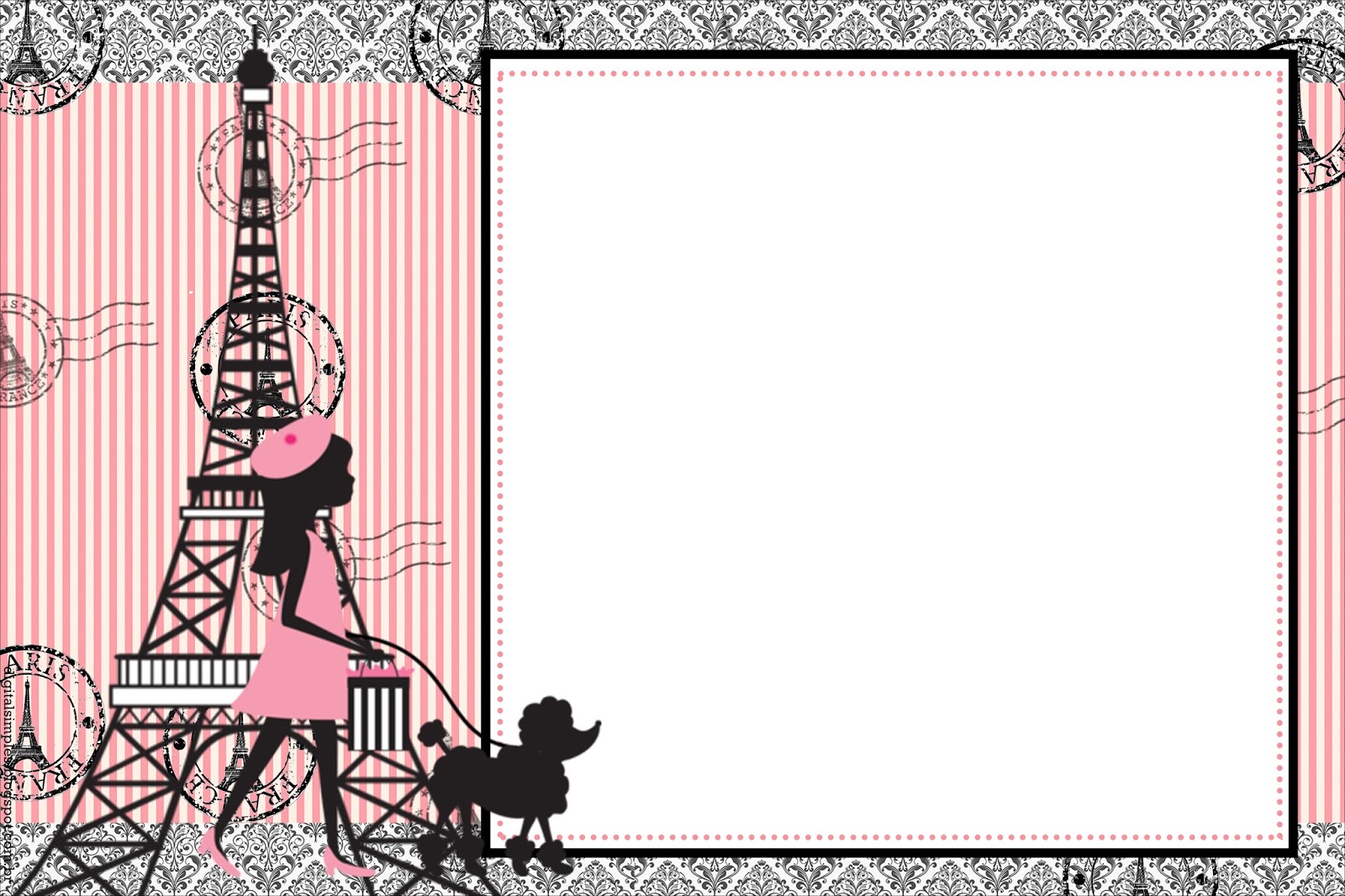 Kit Personalizado Tema Festa Paris para Imprimir 