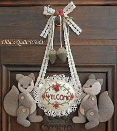 Quilted Welcome-plaque, Japanese Patchwork