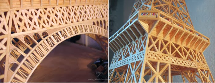 Como Hacer Maquetas: Torre Eiffel con Palitos de Fosforos
