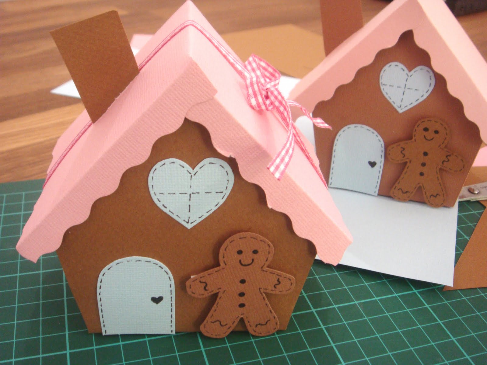 butter hearts sugar DIY Gingerbread House Gift Boxes