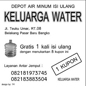 Ini Contoh Bentuk Kupon Brosur Dan Stempel Untuk Usaha Depot Air Minum Isi Ulang Info Seputar Usaha Depot Air Minum Isi Ulang