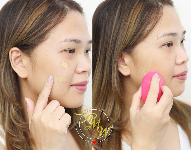 a photo of L'Oreal Infallible 24H Stay Fresh Foundation Radiant Beige before and after_AskMewhats