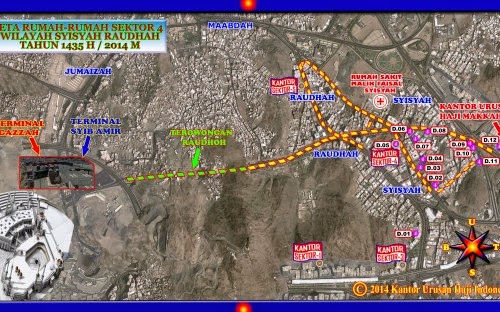 Peta Maktab Haji 2014
