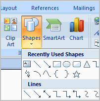 Kamu sanggup menambahkan banyak sekali bentuk dokumen termasuk  Tutorial Memakai Shapes - Microsoft Word 