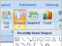 Tutorial Menggunakan Shapes - Microsoft Word