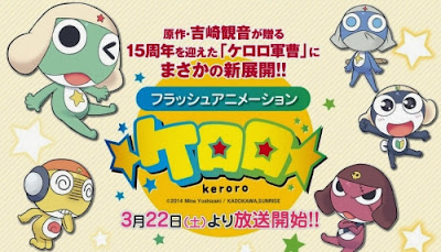 Keroro Gunsou nuevo anime estreno marzo 2014