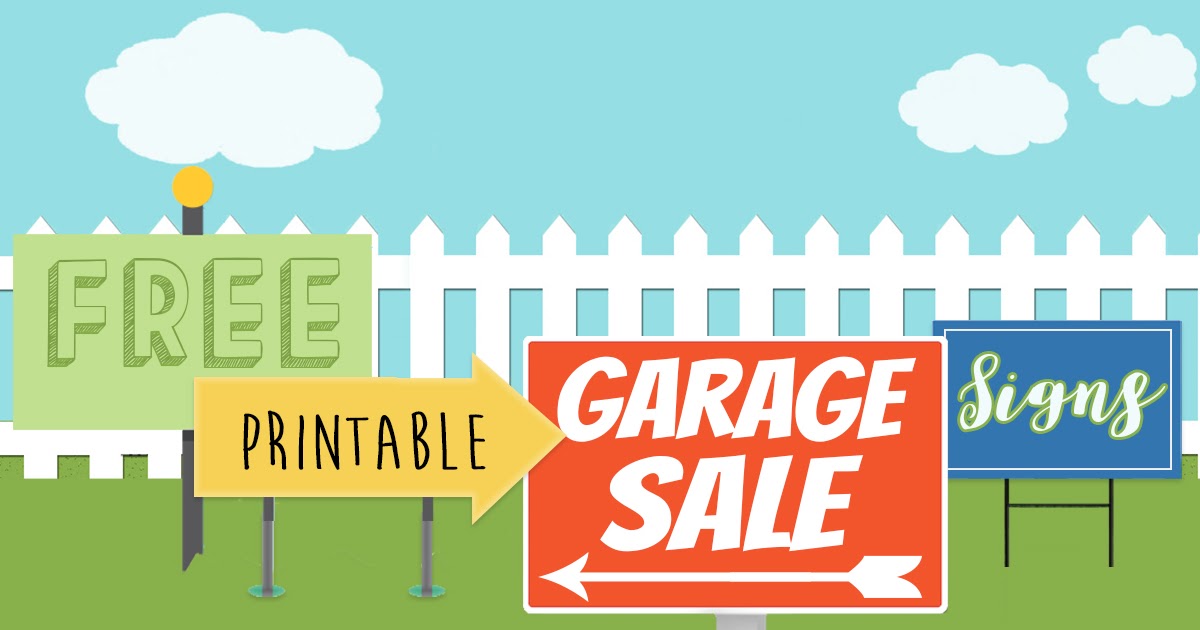 Printable Garage Sale Sign Template