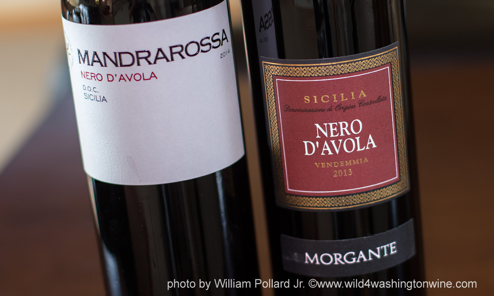 Focus on Nero D' Avola the Grape of Sicilia and Two Sicilian Red Wines
