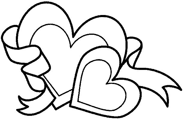 valentine coloring pages hearts - photo #4