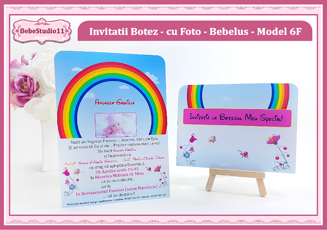 invitatii botez contur bebelus