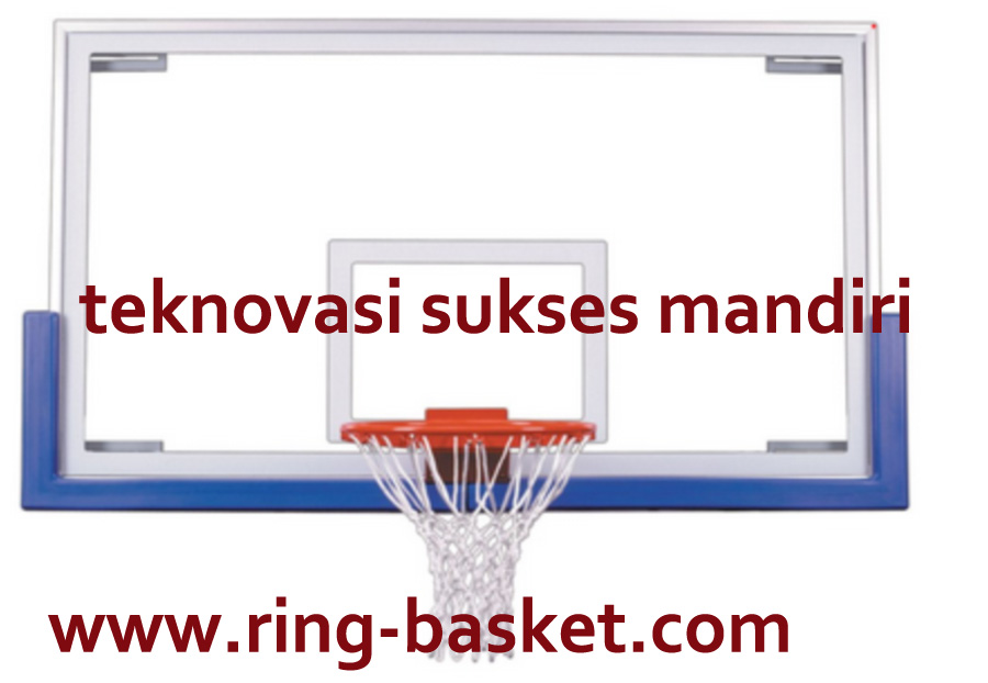Ring basket dengan papan pental tempered glass