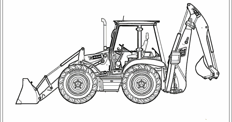 malvorlagen traktor mit schaufel  kinder ausmalbilder