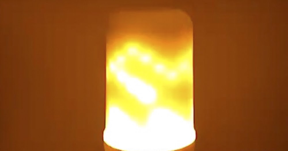 LED Flame Effect Light Bulb