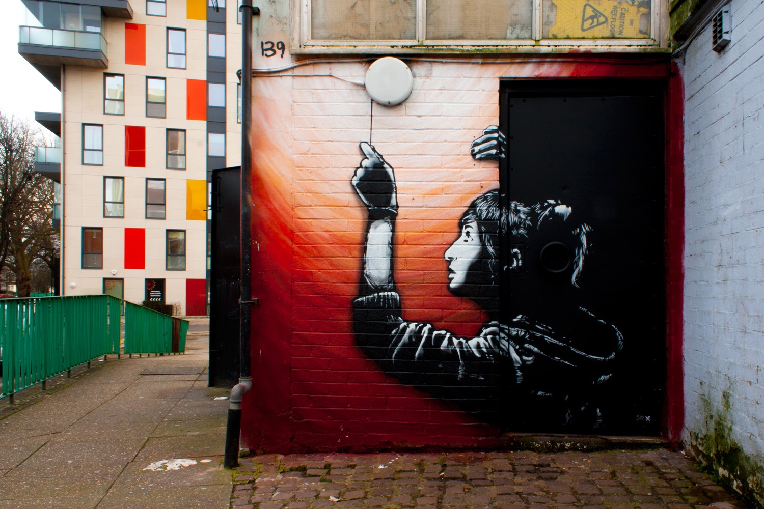New Street Art Stencil By Spanish Urban Artist Sr. X on the streets of London, UK. 3