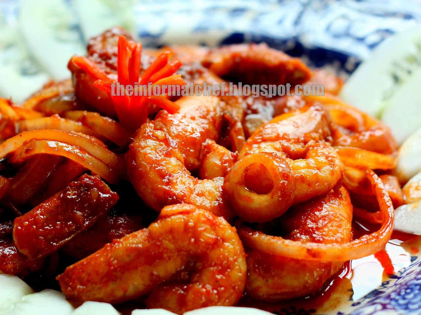 The Informal Chef Prawn Sambal/Sambal Udang 参巴虾