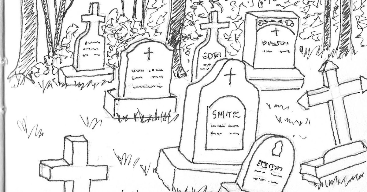 iSketch4Fun Inktober Sketch 12 Cemetery