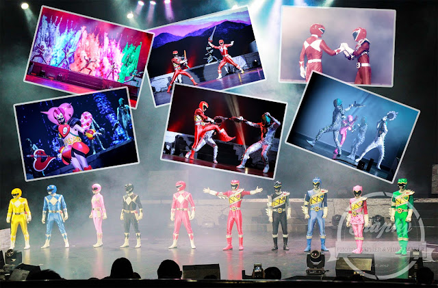 Superhero Power Rangers sedang beraksi Superhero Power Rangers live Genting