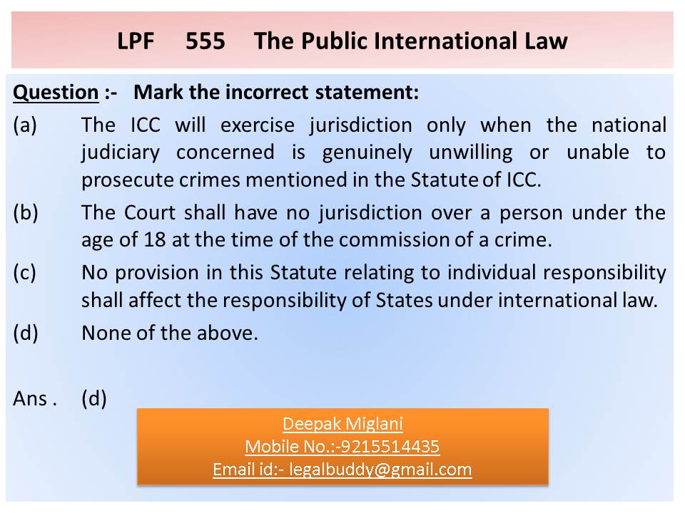 Legal Point Public International Law 23