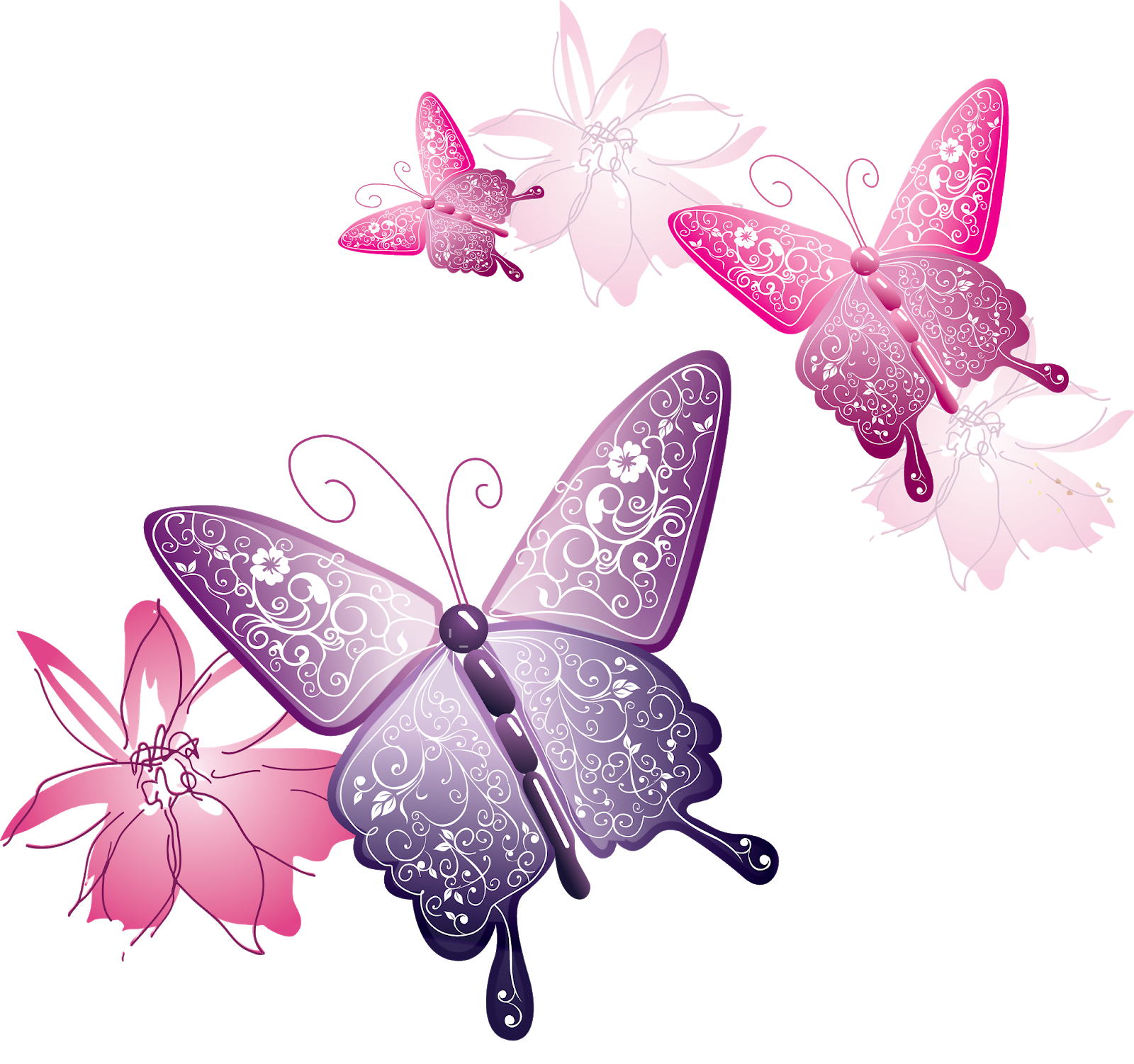 Бабочки на просроченном фоне. Бабачкина прозрачном фоне. Розовые бабочки. Бабочки клипарт.