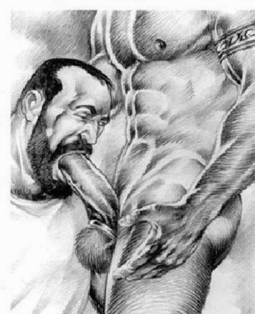 Cock Sucking Drawing - Gay Dick Drawing | Gay Fetish XXX