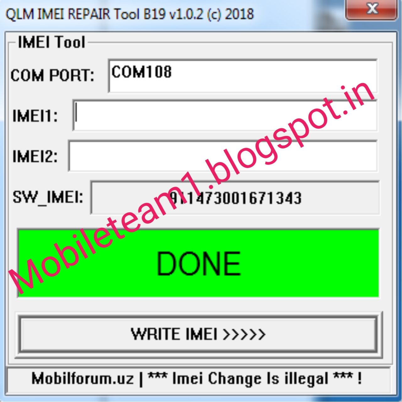 QLM IMEI REPAIR TOOL v 288.288.28, qualcomm cpu how to imei repair