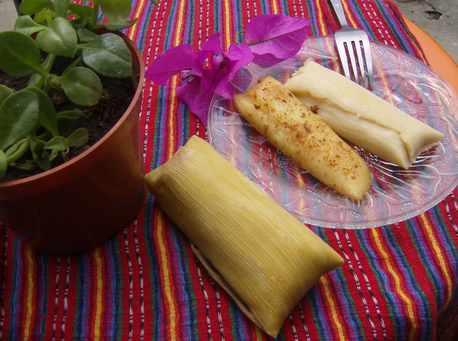 Antojitos y bebidas tipicas de mi pais El Salvador TAMALES DE ELOTES