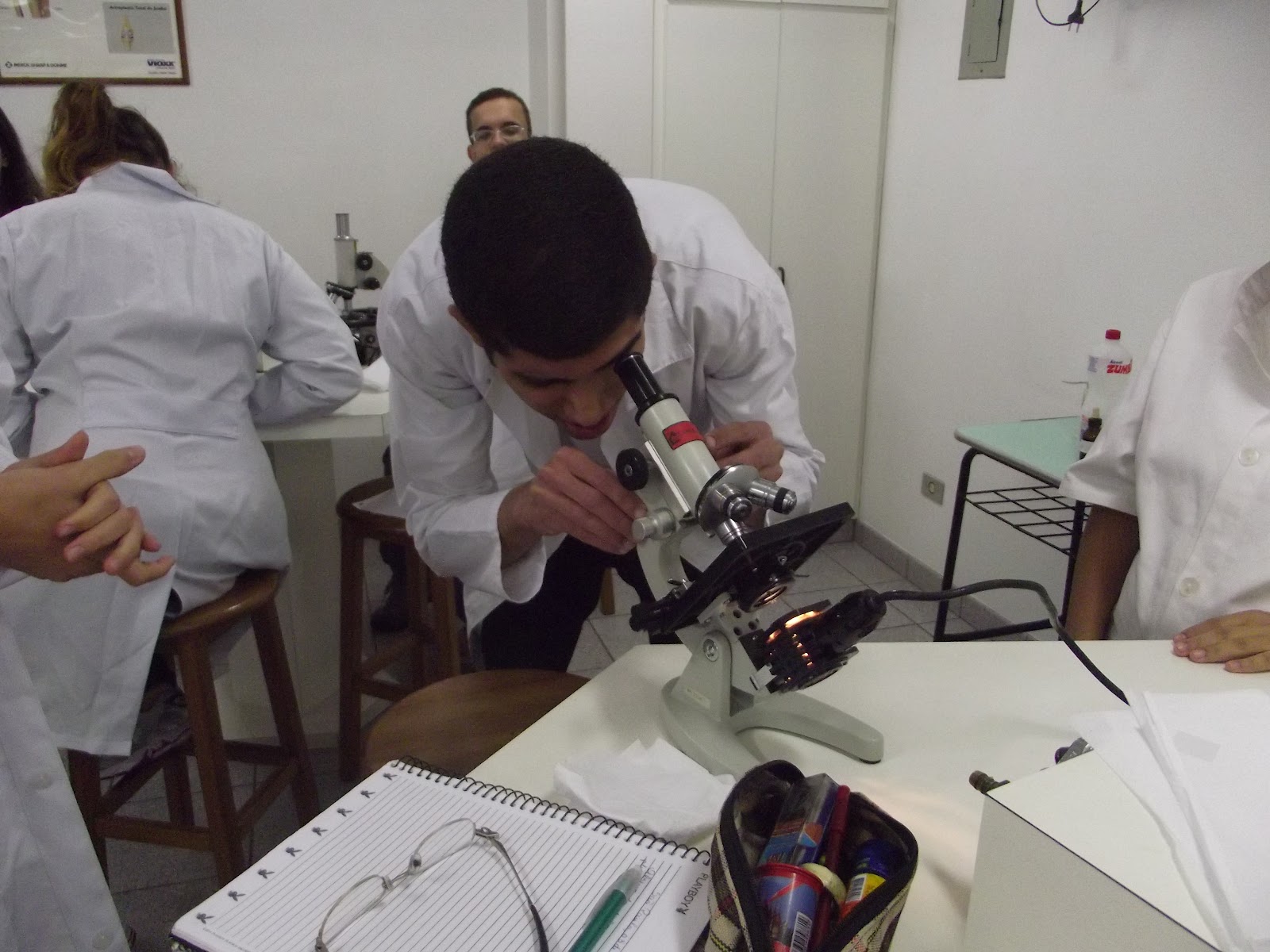 Instituto Santa Teresinha: Aulas no laboratório de Biologia