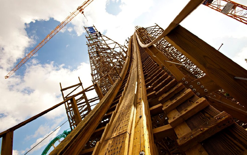 Reportage Parks Trip Visite Le Chantier De Wodan Timbur Coaster Parks Trip