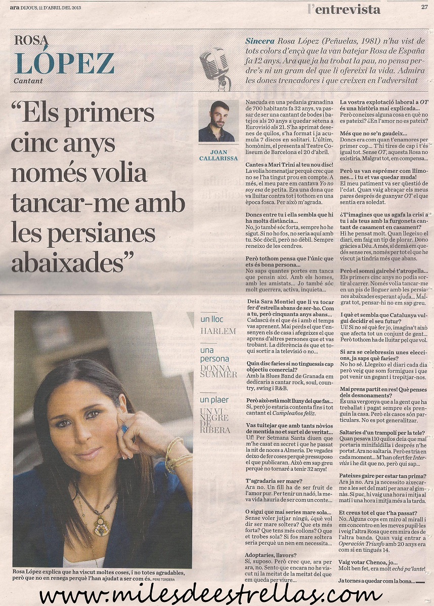 Miles de Estrellas, fans de Rosa