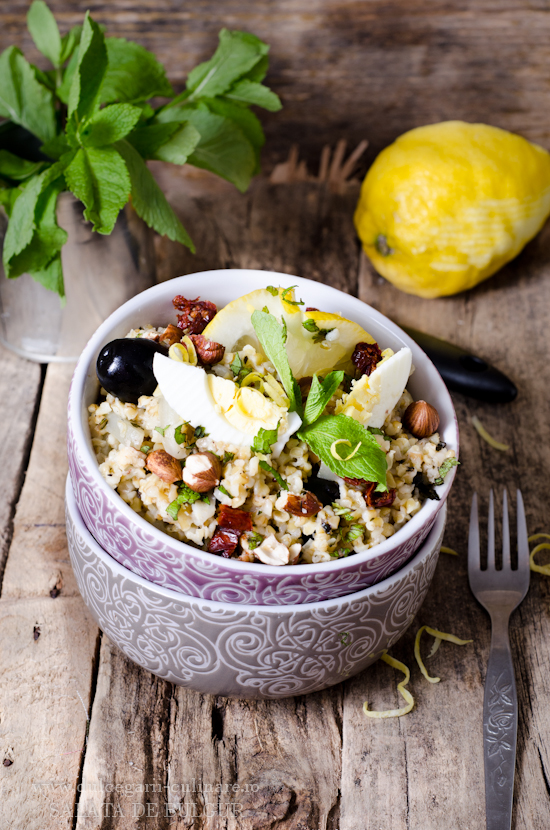 Natural Cuisine - Salata de bulgur, menta, fenicul si alune - Tabbouleh