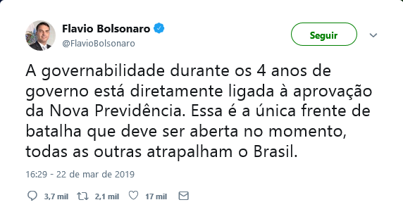 Twitter Flávio Bolsonaro