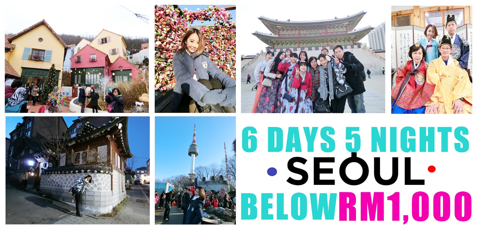 [TRAVEL] My 6 Days 5 nights SEOUL Itinerary that spend below RM1000 ! ♥