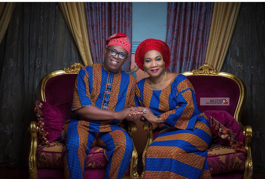 Funke adejumo with her husband, pastor felix