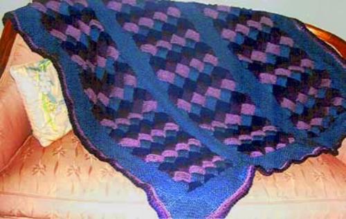 Entrelac Beret Knitting Pattern