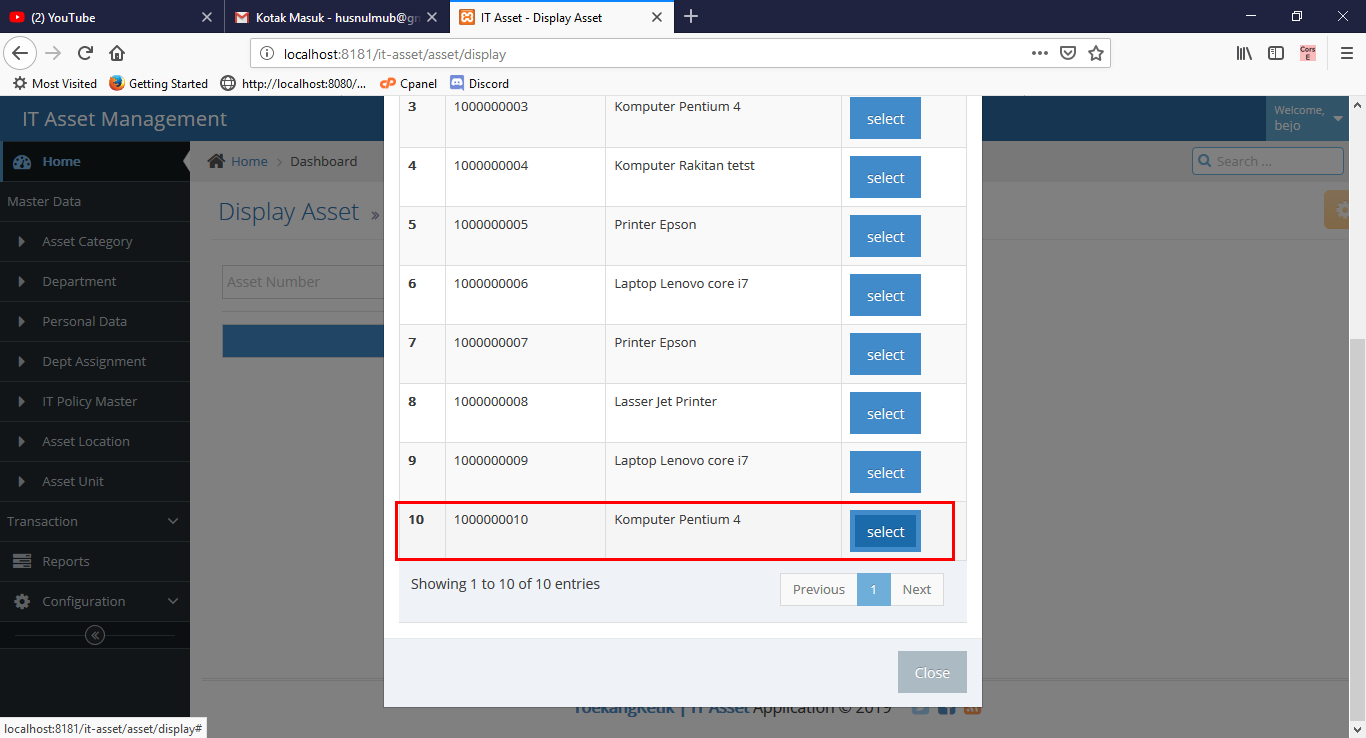IT Asset Management Dengan PHP MySQL