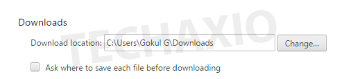 Downloads section Downloads section