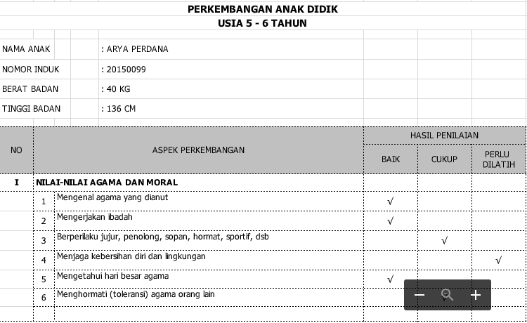 Download Aplikasi Raport TK/PAUD Usia 56 Versi Terbaru