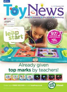 ToyNews 178 - November 2016 | ISSN 1740-3308 | TRUE PDF | Mensile | Professionisti | Distribuzione | Retail | Marketing | Giocattoli
ToyNews is the market leading toy industry magazine.
We serve the toy trade - licensing, marketing, distribution, retail, toy wholesale and more, with a focus on editorial quality.
We cover both the UK and international toy market.
We are members of the BTHA and you’ll find us every year at Toy Fair.
The toy business reads ToyNews.