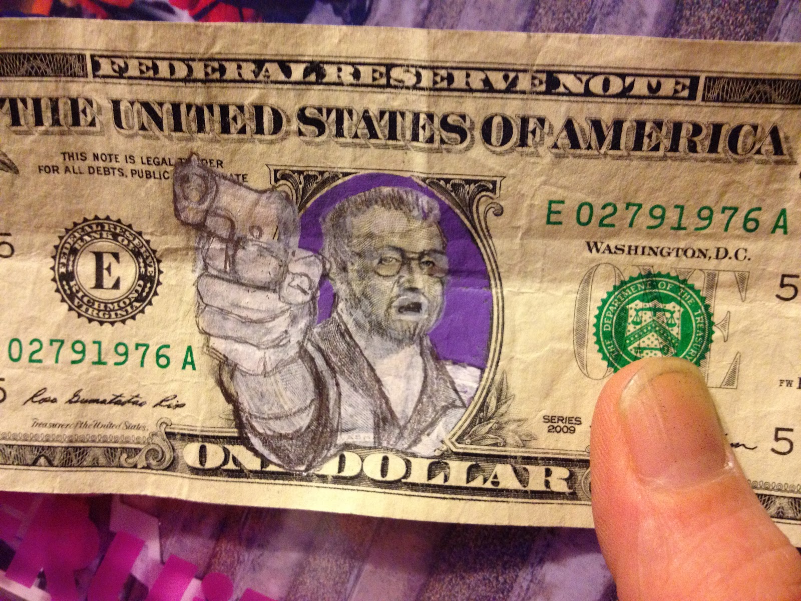 The Art of Donovan Clark Money Art 2. An art project by Donovan Clark