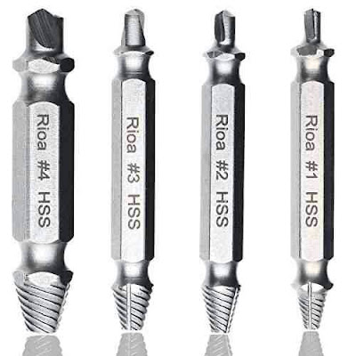 Rioa Screw Extractor - Damaged Bolt Remover Tool Set