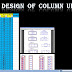 design of column ult with sheet